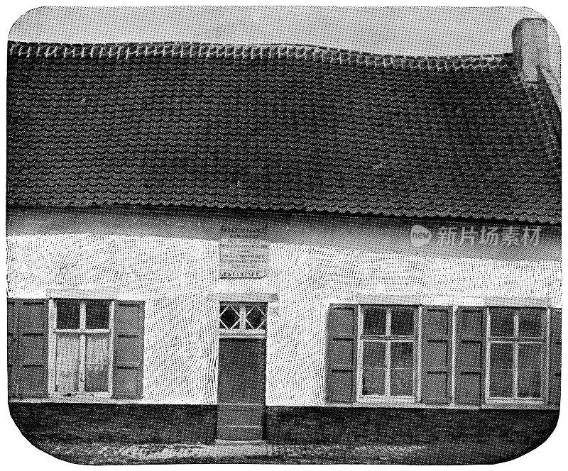 拉贝尔联盟在普朗尚努瓦，比利时- 19世纪